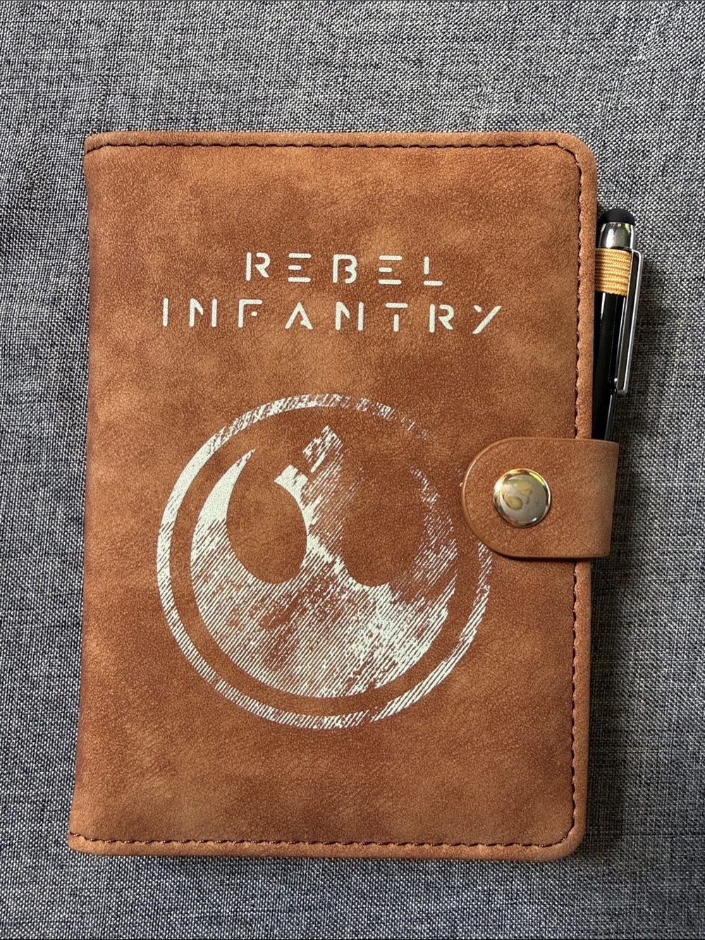 Star Wars Rebel Infantry Brown Journal/Notebook with credit card slots and pen
